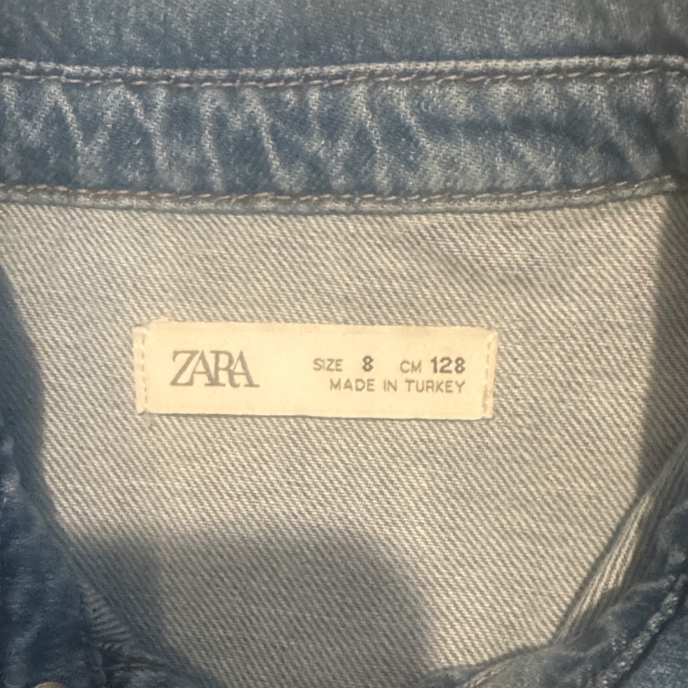 Zara Blue Denim Kids Dress - Picture 5 of 5